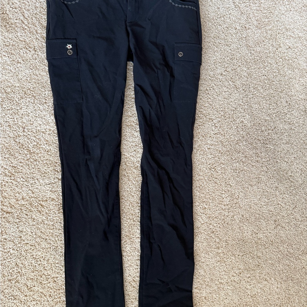 Alp N Rock Black skinny techno Cargo Pants